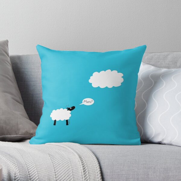 Sheep Cloud Throw Pillow