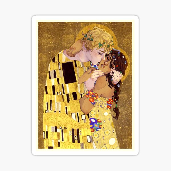 Klimt's "The Kiss" tribute Sticker