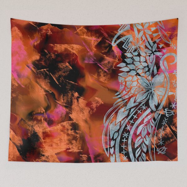Item preview, Kona Lava Watercolor Polynesian Art Print 3443 designed and sold by sunnthreads.