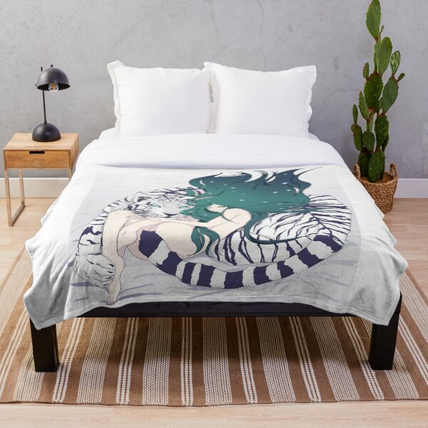 Frosty Goddess Throw Blanket