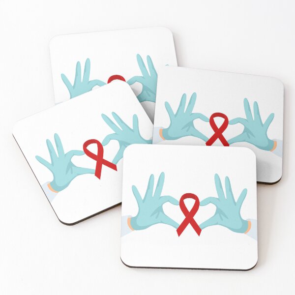 Item preview, Hands Show a Heart with a Ribbon Symbol of Aids , Hiv . World AIDS Day 1 December , Red Ribbon . Vector designed and sold by Shifa19.