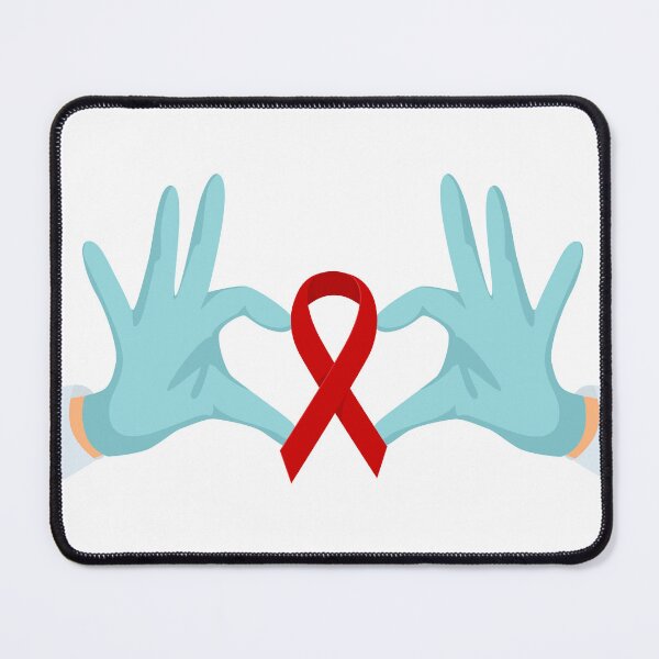 Item preview, Hands Show a Heart with a Ribbon Symbol of Aids , Hiv . World AIDS Day 1 December , Red Ribbon . Vector designed and sold by Shifa19.