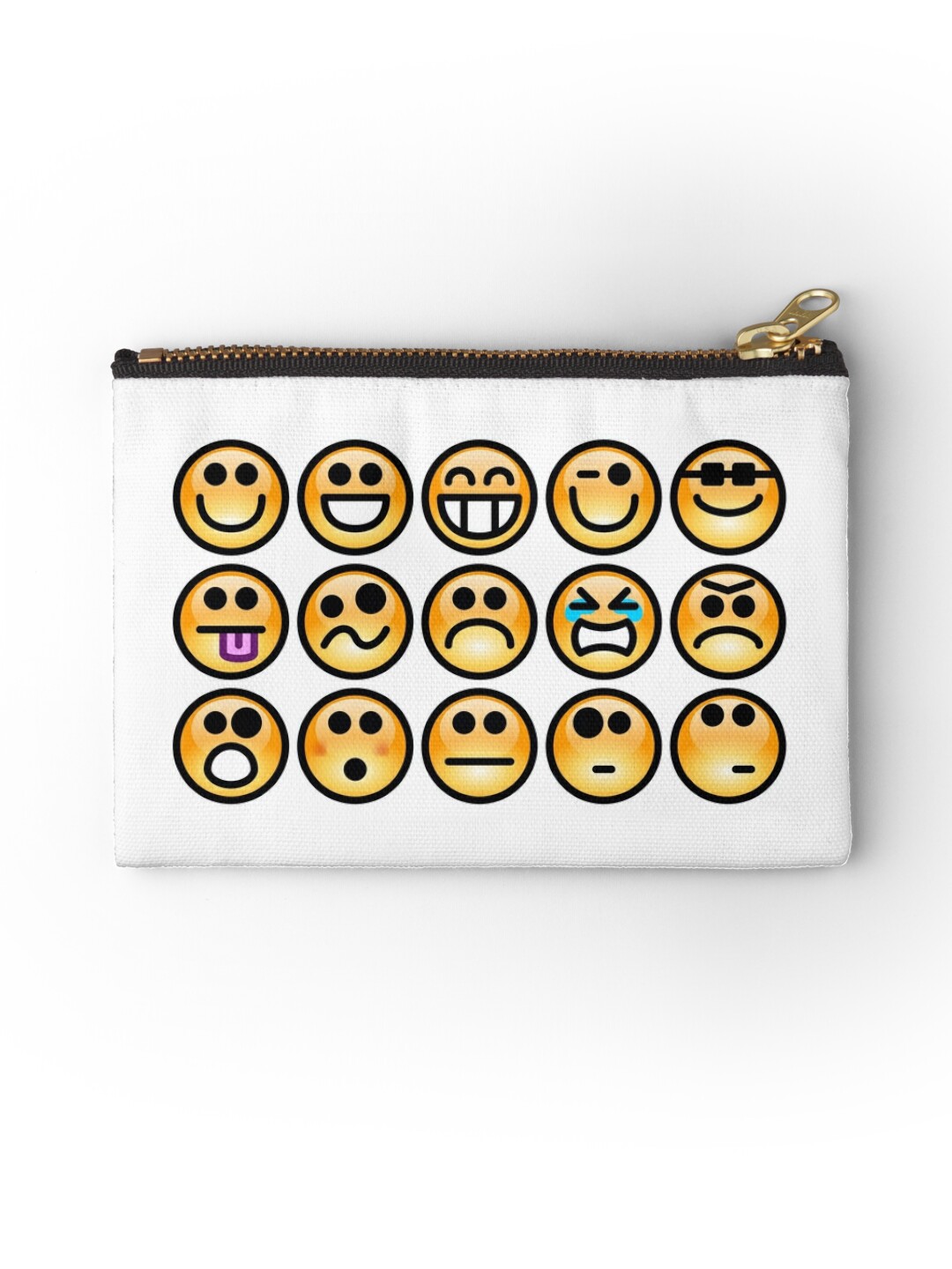 Emoji Emoticon Studio Pouches By Edleon Redbubble