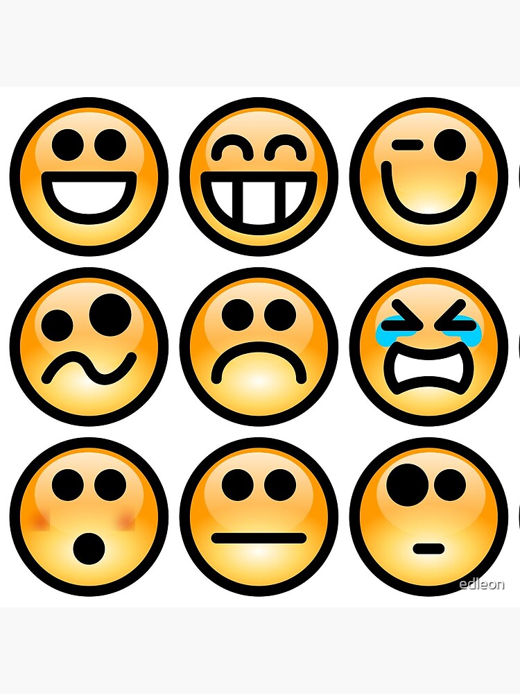 Emoji Emoticon Acrylic Block For Sale By Edleon Redbubble