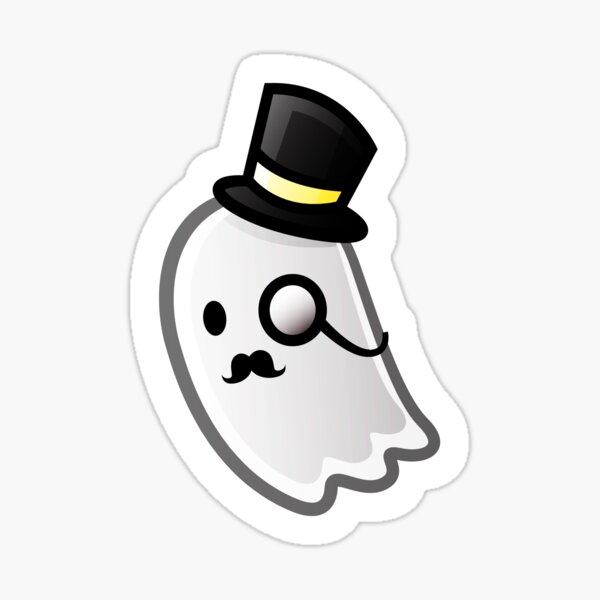 Mr. Ghost Sticker