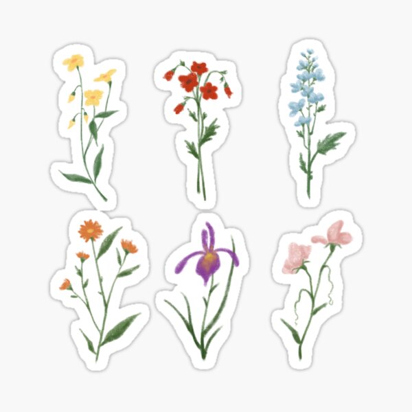 Wild Flowers Sticker