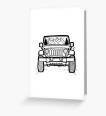 Tarjeta de felicitación Jeep Adventure