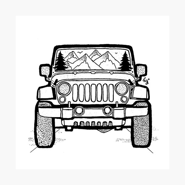 Jeep Adventure Photographic Print