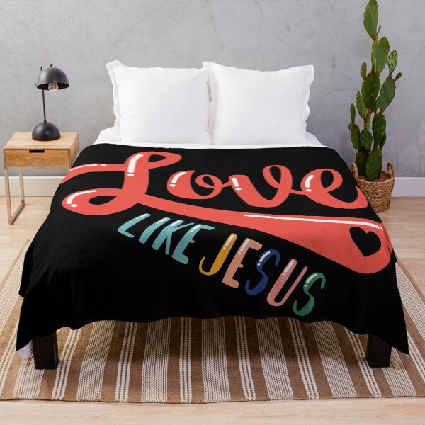 Item preview, Love Like Jesus Black designed and sold by themoodydecor.