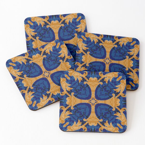 Item preview, Regal Blue Emblem Tapestry Abstract Luxe designed and sold by ArticLotusShop.