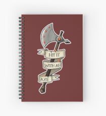 D&D - Fighter - Hit It With An Axe Spiral Notebook