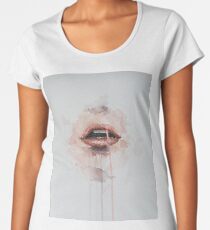 Red lips Women's Premium T-Shirt