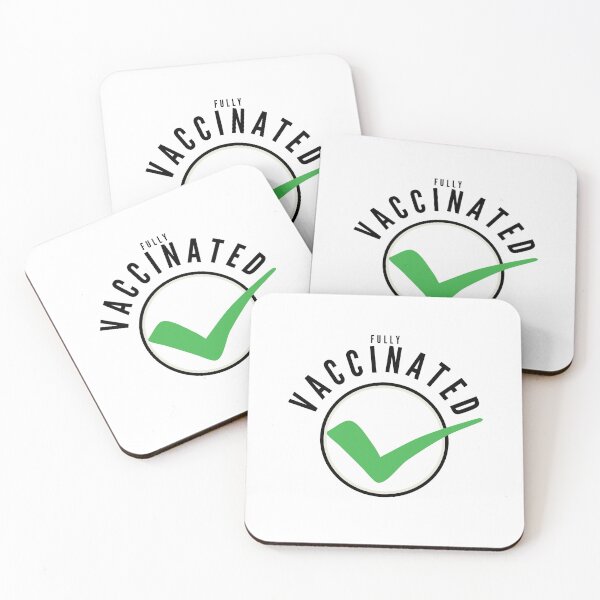Item preview, Fully Vaccinated Check White designed and sold by ViewerEqualsPhoton.