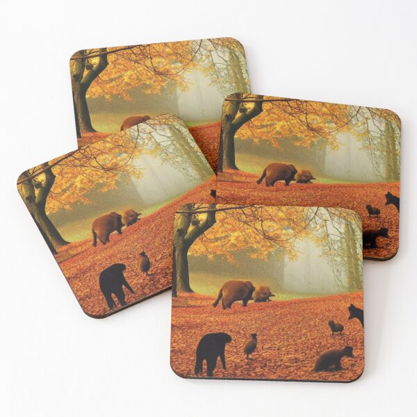 Item preview, Autumn is here ... Beautiful autumn landscape with animals designed and sold by Izy Shop.
