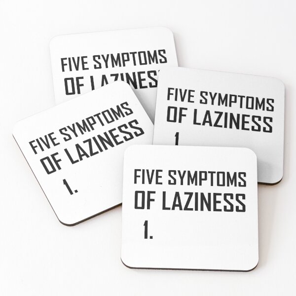 Item preview, Five Symptoms Laziness designed and sold by TheBestStore.