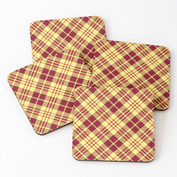 Item preview, Red And Yellow Plaid Tartan Square Pattern designed and sold by PatternHome.
