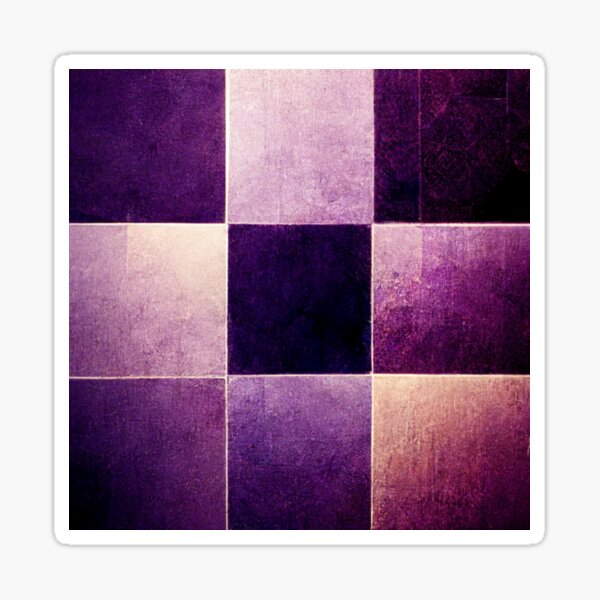 Purple squared Sticker