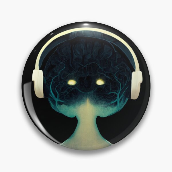 Item preview, Brain Wearing Headphones  designed and sold by BigBrainThreads.
