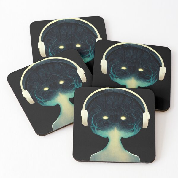 Item preview, Brain Wearing Headphones  designed and sold by BigBrainThreads.