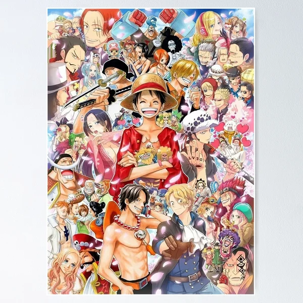 One Piece Character Anime Wall Scroll Poster Manga Picture Canvas Print  Luffy