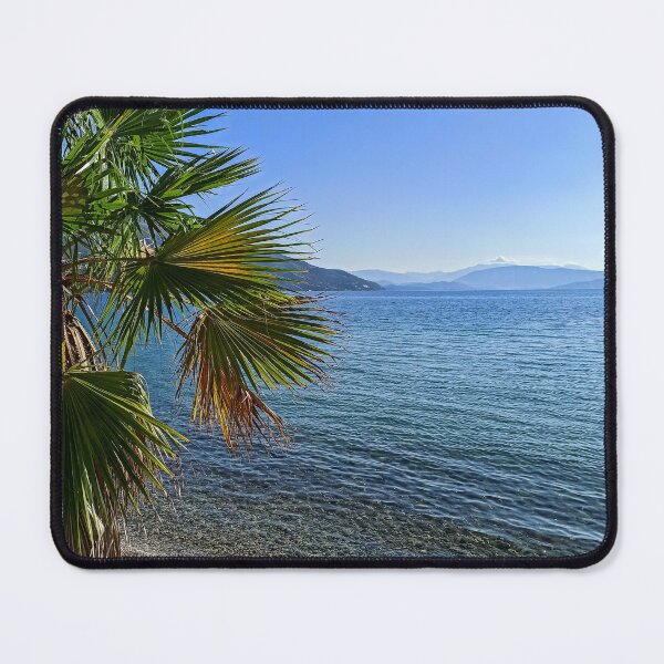 Item preview, Ocean View Blue Ocean and Palm Tree Blue Sky designed and sold by nickbrayimages.