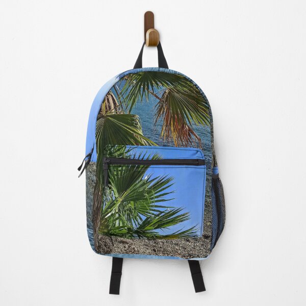 Item preview, Ocean View Blue Ocean and Palm Tree Blue Sky designed and sold by nickbrayimages.