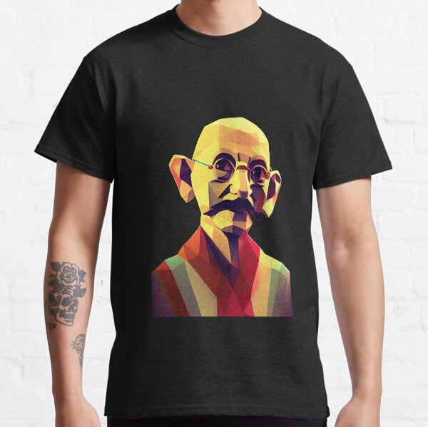 Gandhi in Red Classic T-Shirt