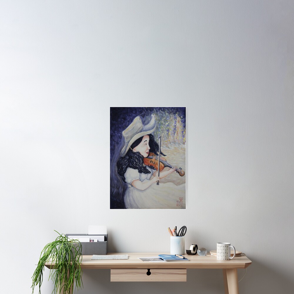 Woman's Autumnal Twilight Serenade Poster