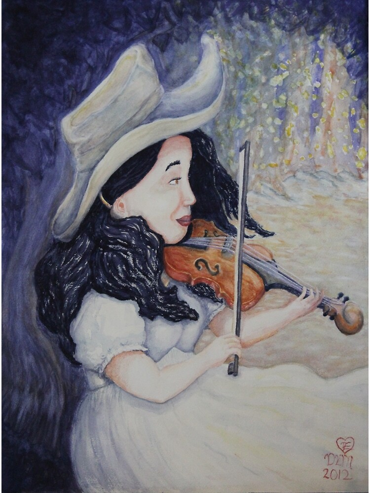 Woman's Autumnal Twilight Serenade by DlmtleArt