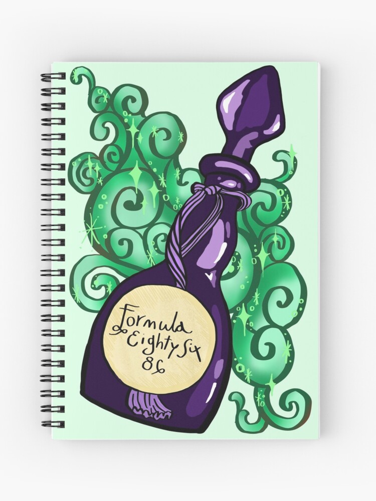 Formula 86 Sparkles Spiral Notebook By Envyrow Redbubble redbubble