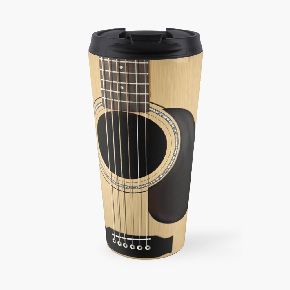 guitar ceramic travel mug