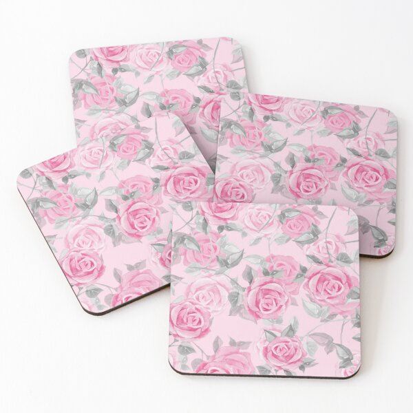 Item preview, Pink Roses Paint Deco Vintage Art Design designed and sold by BK-Fishing.