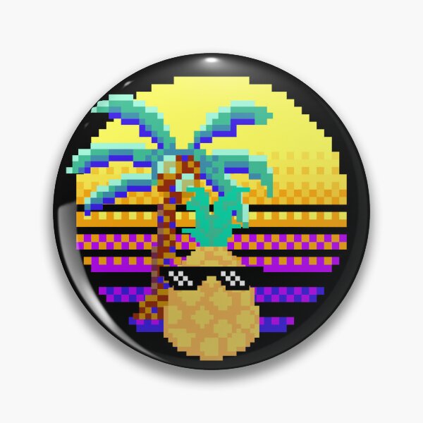 Item preview, Cool Pixel Pineapple Sunset designed and sold by GleamingGiant.