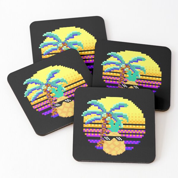Item preview, Cool Pixel Pineapple Sunset designed and sold by GleamingGiant.