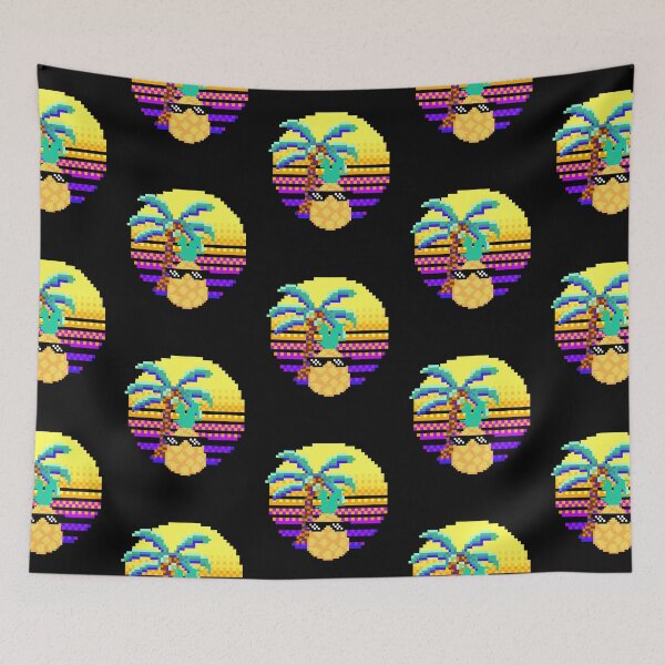 Item preview, Cool Pixel Pineapple Sunset designed and sold by GleamingGiant.