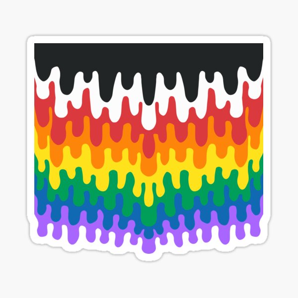 Drippy art Sticker