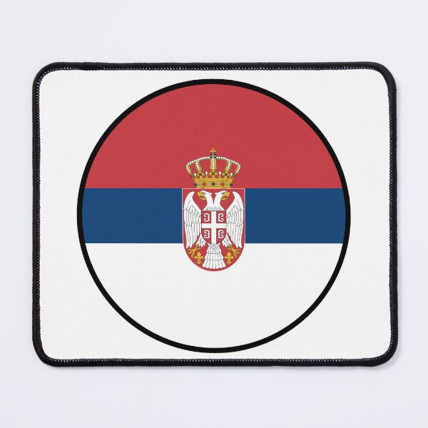 Item preview, SERBIA FLAG (Serbian National Flag) designed and sold by USEFULART-Shop.