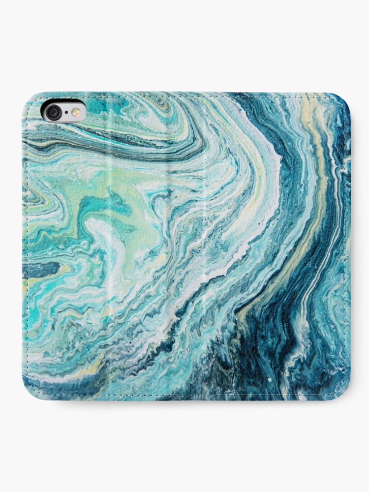 Alternate view of Colour Spill - Ocean Topography iPhone Wallet