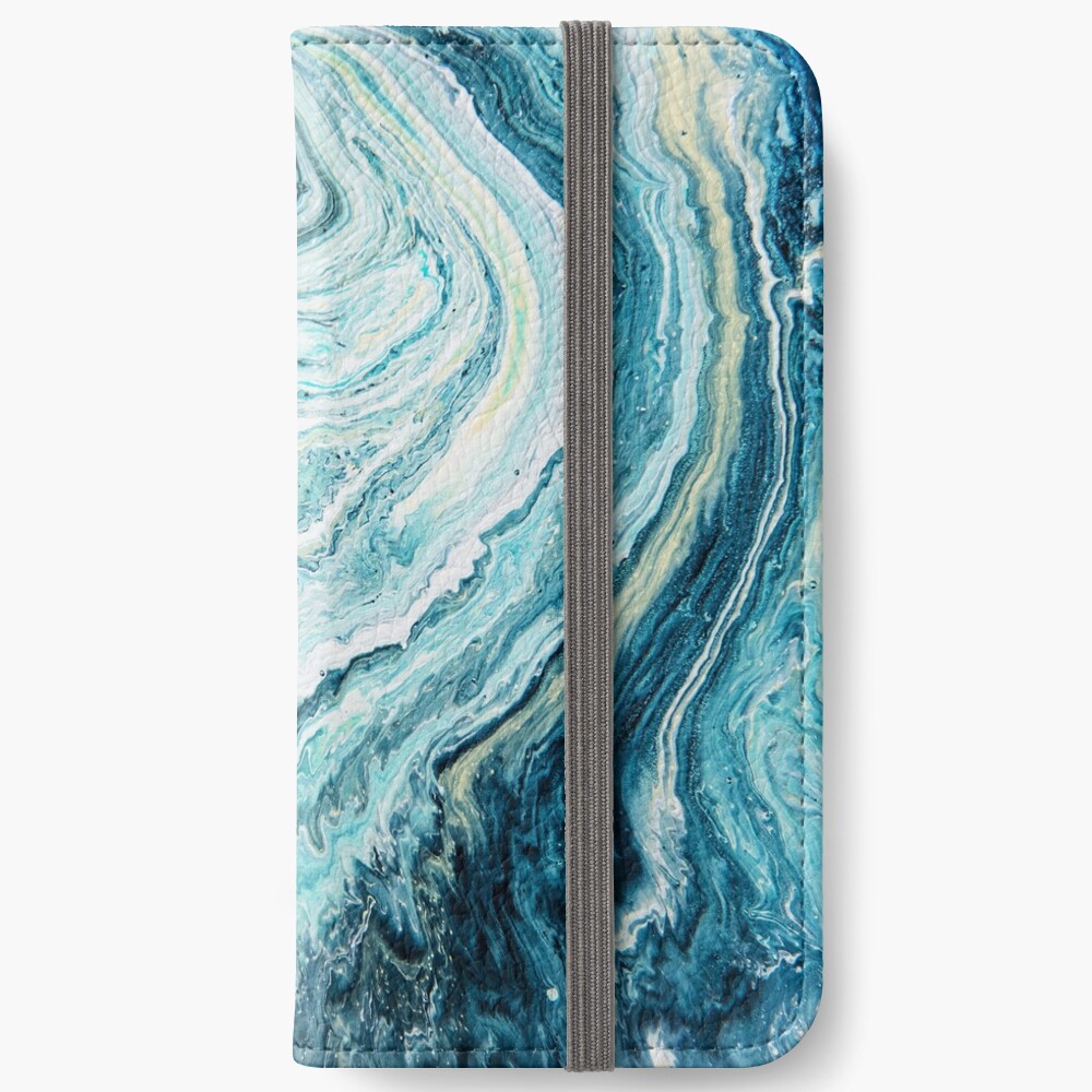 Colour Spill - Ocean Topography iPhone Wallet