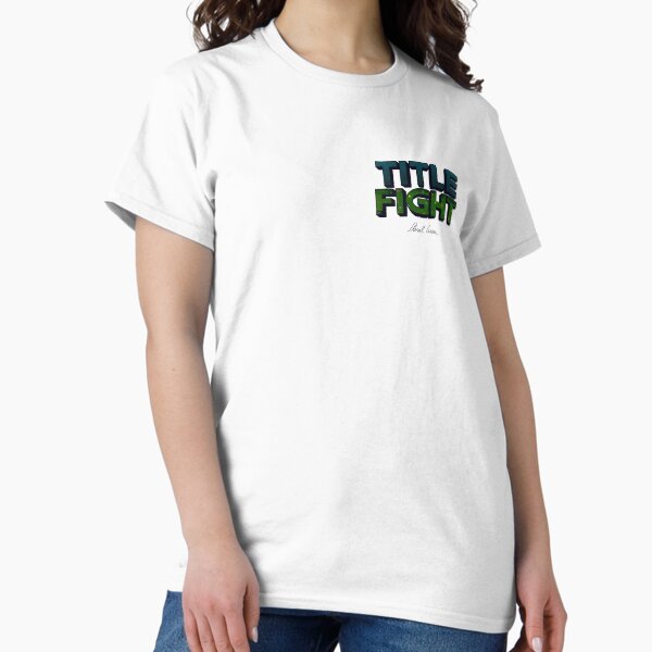 Aperçu de l'œuvre Titre Fight Floral Vert créée et vendue par GoodBandMerch.