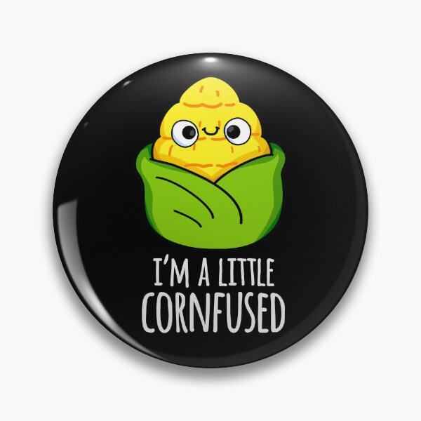 Item preview, I'm A Little Cornfused Funny Corn Puns (Dark BG) designed and sold by punnybone.