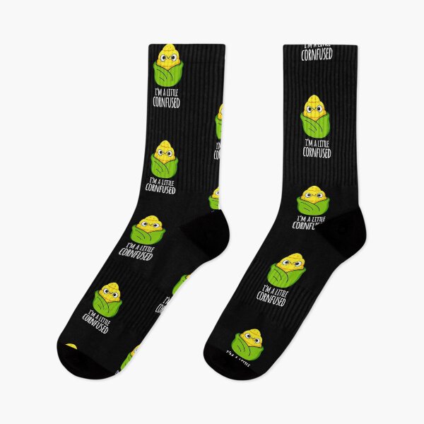 Item preview, I'm A Little Cornfused Funny Corn Puns (Dark BG) designed and sold by punnybone.