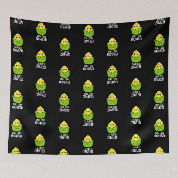 Item preview, I'm A Little Cornfused Funny Corn Puns (Dark BG) designed and sold by punnybone.