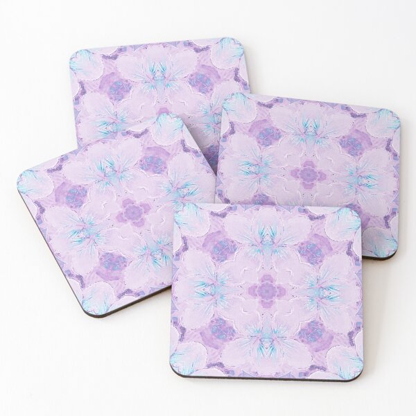 Item preview, Flower Painting Mixed Media Series [Violet and Pale lilac] CP22092e designed and sold by Carina Parry Studios.