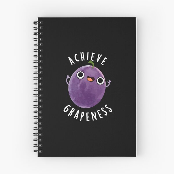 Item preview, Achieve Grapeness Positive Grape Puns (Dark BG) designed and sold by punnybone.