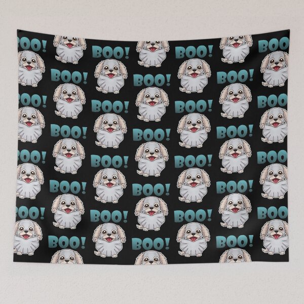 Item preview, Boo Ghost Golden Retriever Puppy | Halloween Puppy | Cream designed and sold by Jovak.