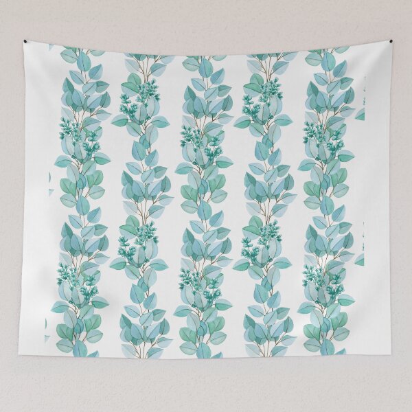 Item preview, Watercolor Eucalyptus Seamless Pattern designed and sold by Anna Ivanova.