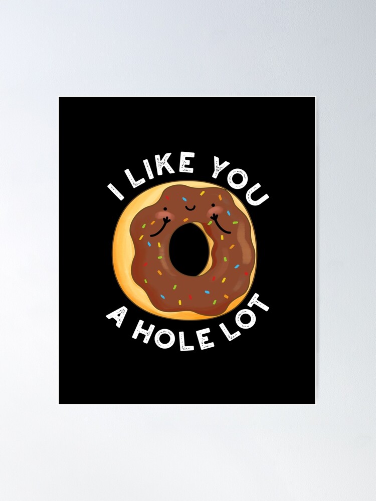 I Like You A Hole Lot Funny Donut Pun Throw Pillow