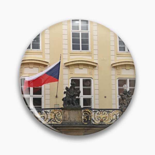 Item preview, Old building with Czech flag in Prague castle designed and sold by goceris.