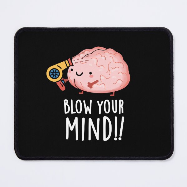 Item preview, Blow Your Mind Funny Brain Puns (Dark BG) designed and sold by punnybone.